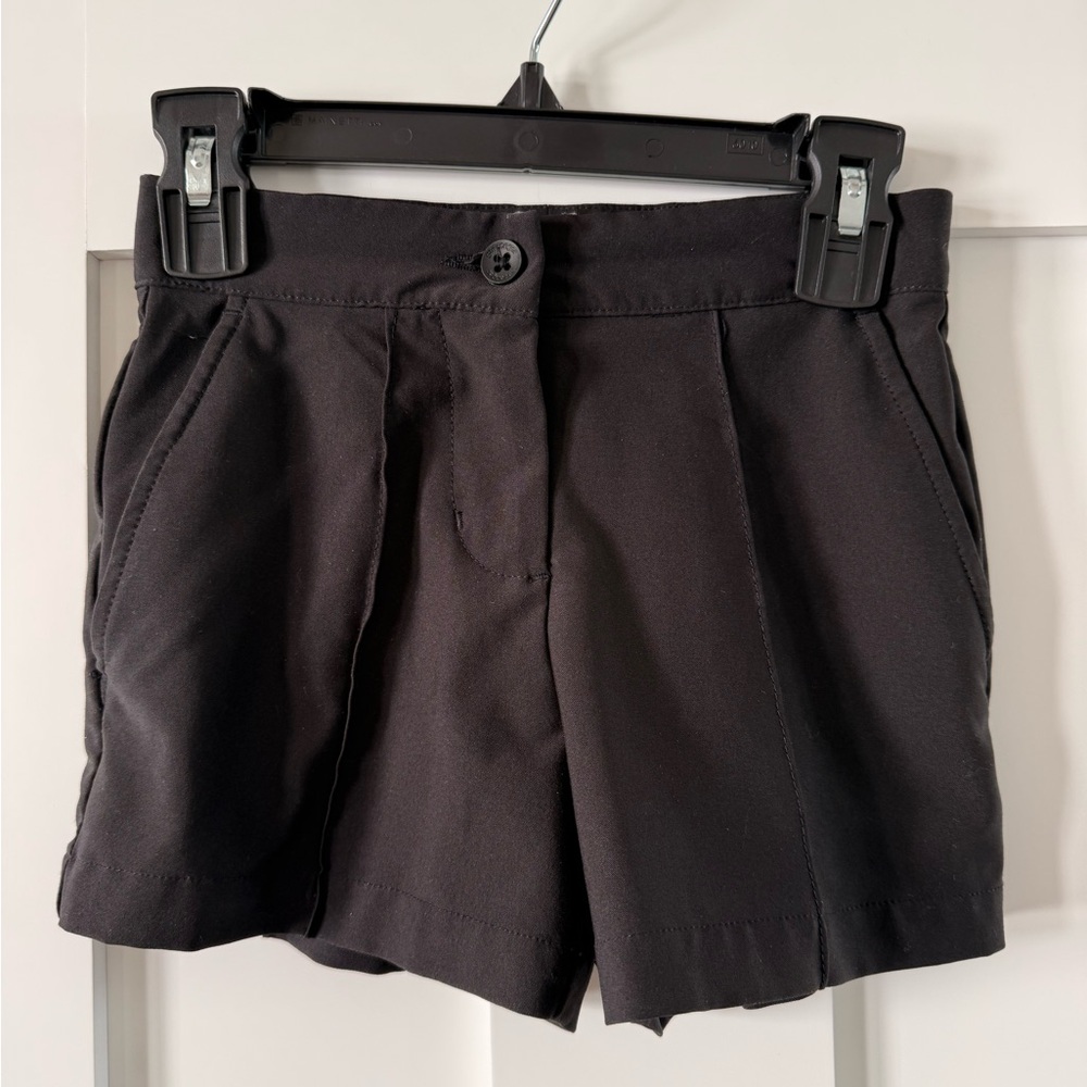 Girls Black Golf Shorts